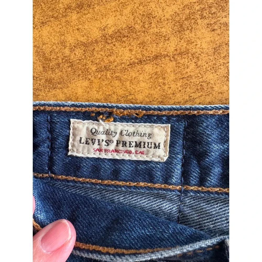Levis Premium 501 Original Straight Leg Jeans Blue W24 L26‎ Medium Wash